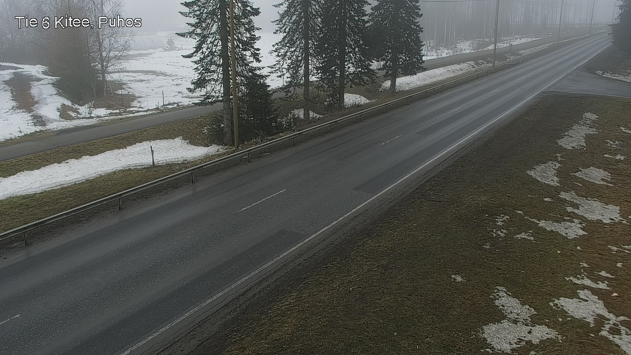Weather Camera Image Road 6Kitee,  Puhos, Kitee, Pohjois-Karjala