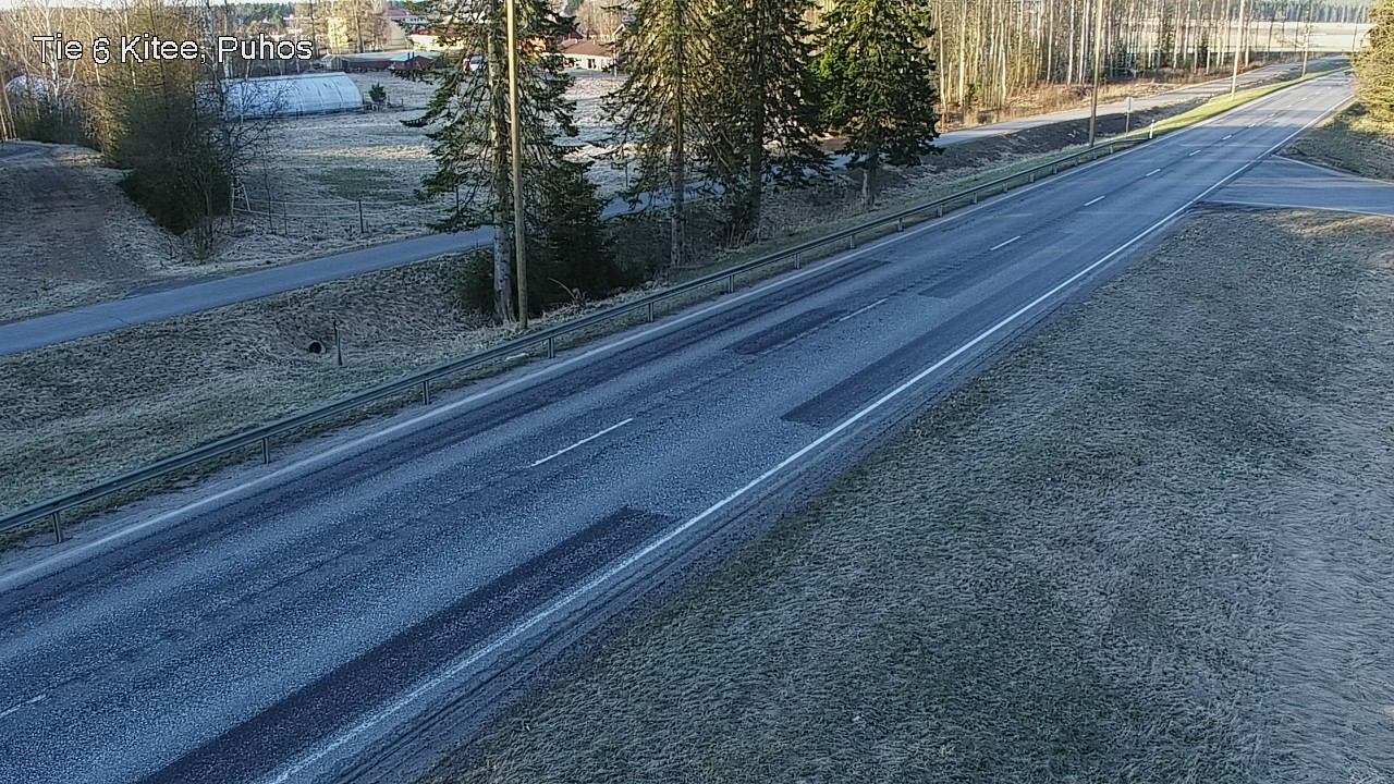 Weather Camera Image Road 6Kitee,  Puhos, Kitee, Pohjois-Karjala