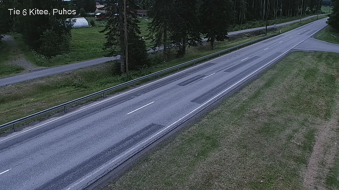 Weather Camera Image Väg 6 Kitee, Puhos, Kitee, Pohjois-Karjala