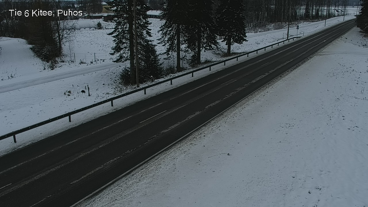 Weather Camera Image Road 6Kitee,  Puhos, Kitee, Pohjois-Karjala