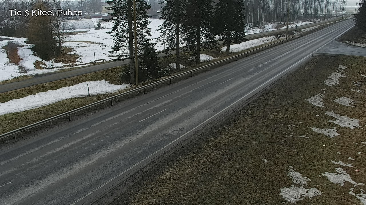 Weather Camera Image Road 6Kitee,  Puhos, Kitee, Pohjois-Karjala