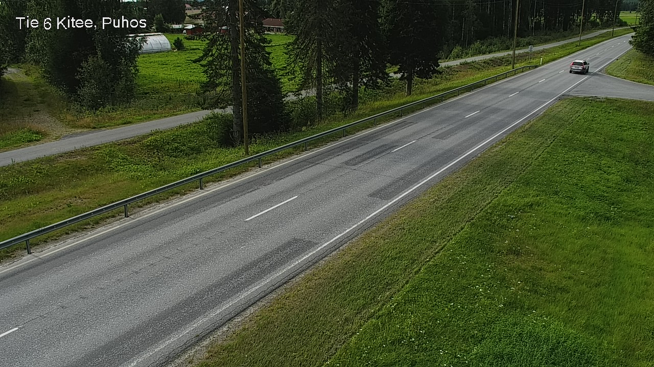 Weather Camera Image Road 6Kitee,  Puhos, Kitee, Pohjois-Karjala