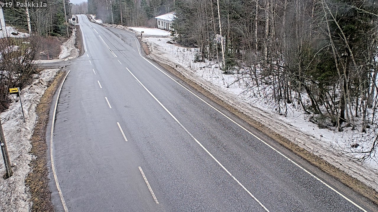 Weather Camera Image Väg 9 Tuusniemi, Paakkila, Tuusniemi, Pohjois-Savo