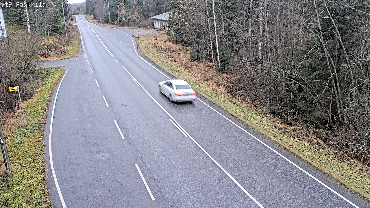 Weather Camera Image Väg 9 Tuusniemi, Paakkila, Tuusniemi, Pohjois-Savo