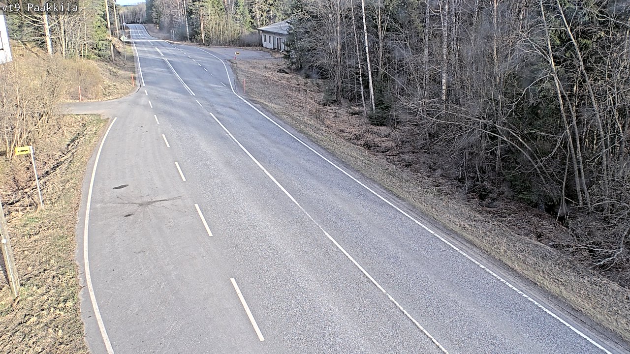 Weather Camera Image Väg 9 Tuusniemi, Paakkila, Tuusniemi, Pohjois-Savo