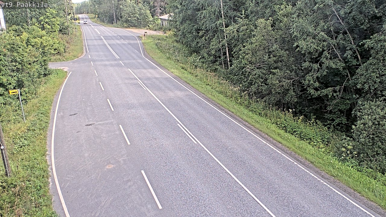 Weather Camera Image Väg 9 Tuusniemi, Paakkila, Tuusniemi, Pohjois-Savo