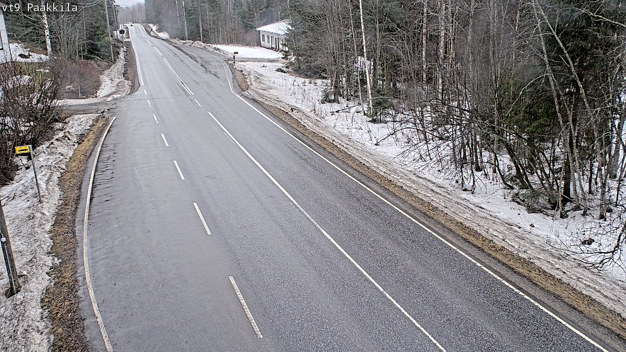 Weather Camera Image Väg 9 Tuusniemi, Paakkila, Tuusniemi, Pohjois-Savo