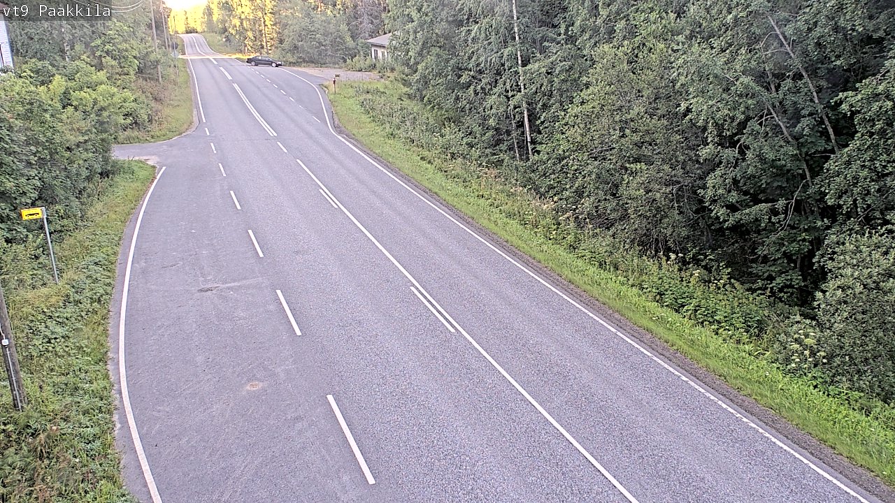 Weather Camera Image Väg 9 Tuusniemi, Paakkila, Tuusniemi, Pohjois-Savo