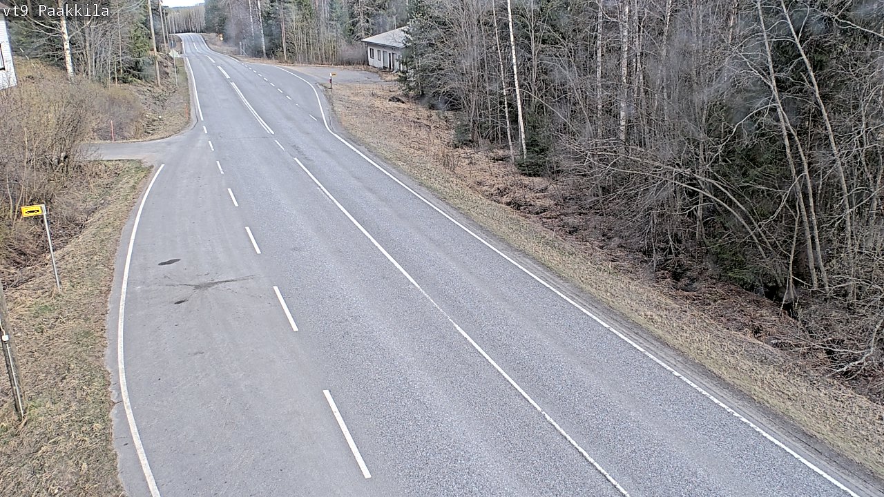 Weather Camera Image Väg 9 Tuusniemi, Paakkila, Tuusniemi, Pohjois-Savo