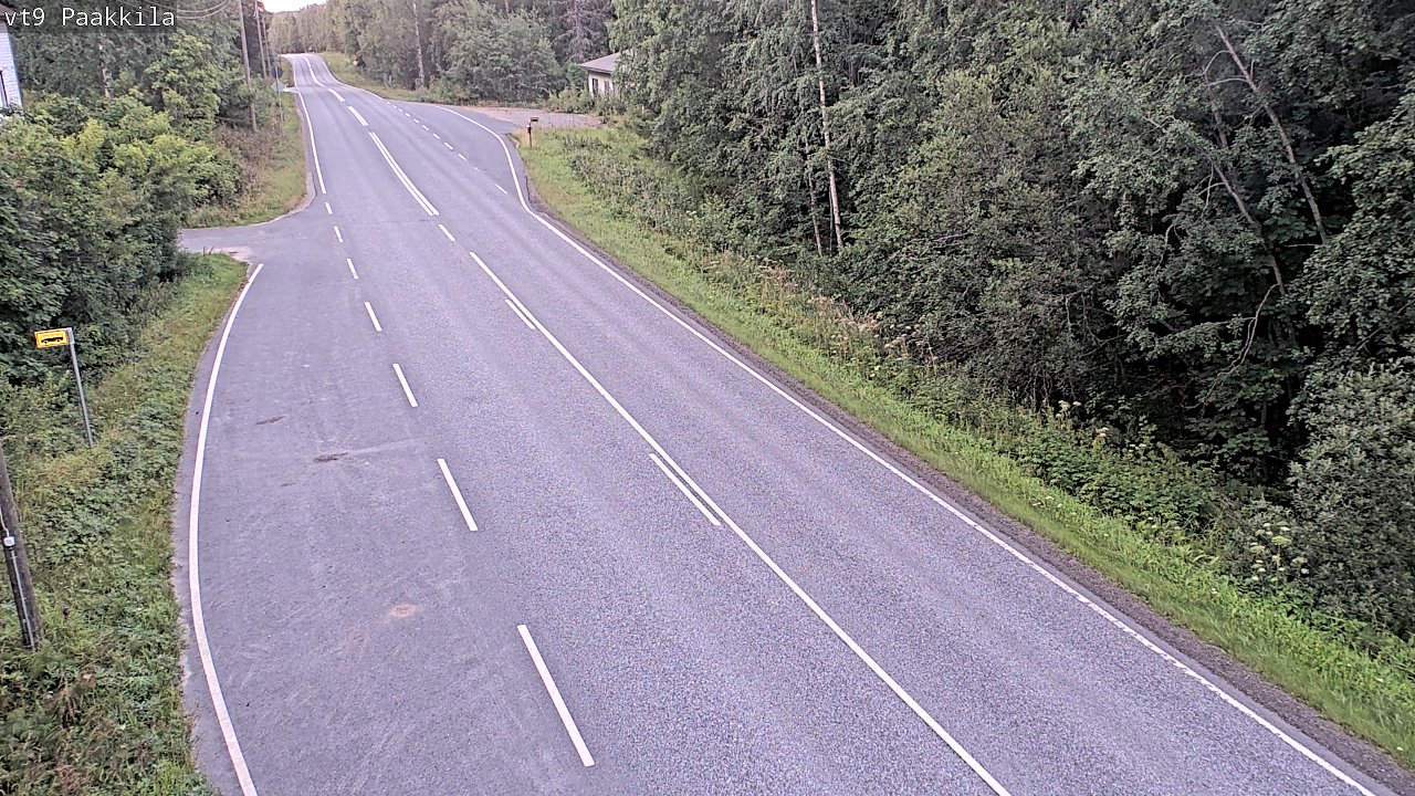 Weather Camera Image Väg 9 Tuusniemi, Paakkila, Tuusniemi, Pohjois-Savo