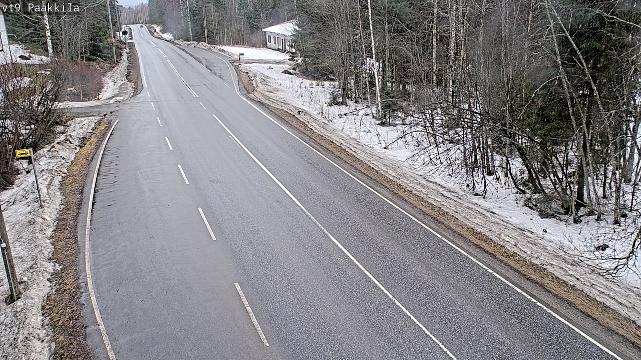 Weather Camera Image Väg 9 Tuusniemi, Paakkila, Tuusniemi, Pohjois-Savo