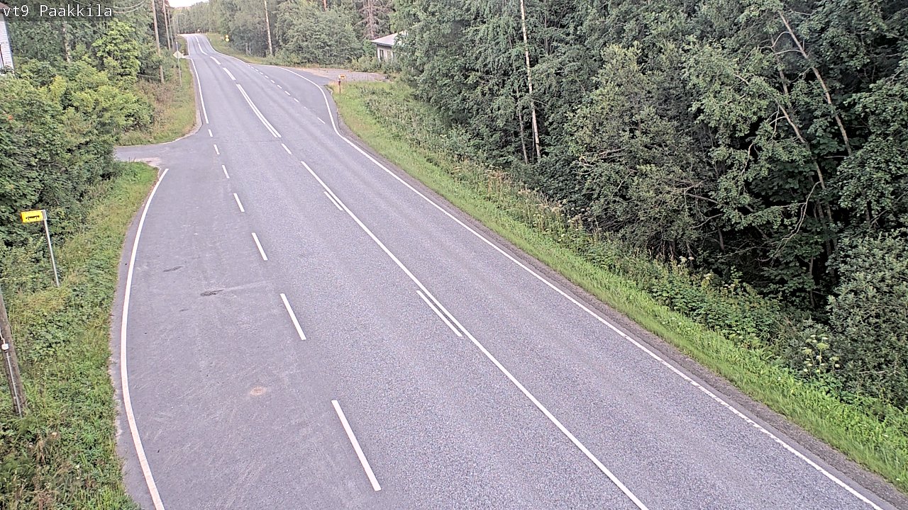 Weather Camera Image Väg 9 Tuusniemi, Paakkila, Tuusniemi, Pohjois-Savo