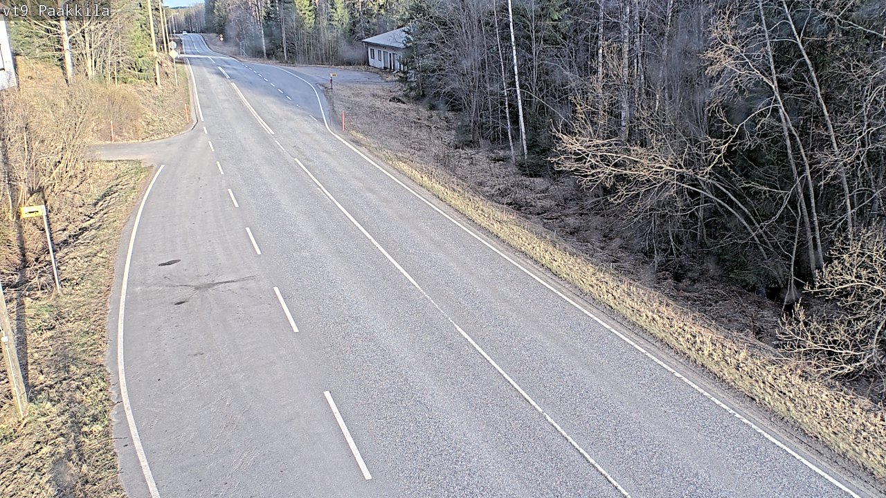 Weather Camera Image Väg 9 Tuusniemi, Paakkila, Tuusniemi, Pohjois-Savo