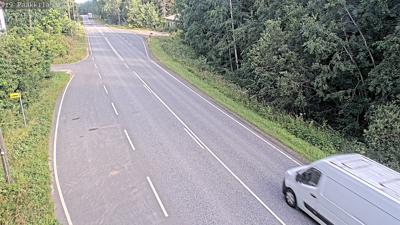 Weather Camera Image Väg 9 Tuusniemi, Paakkila, Tuusniemi, Pohjois-Savo