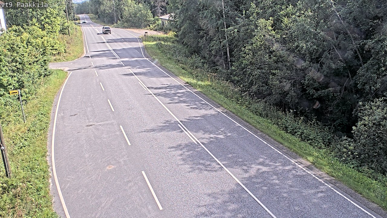 Weather Camera Image Väg 9 Tuusniemi, Paakkila, Tuusniemi, Pohjois-Savo