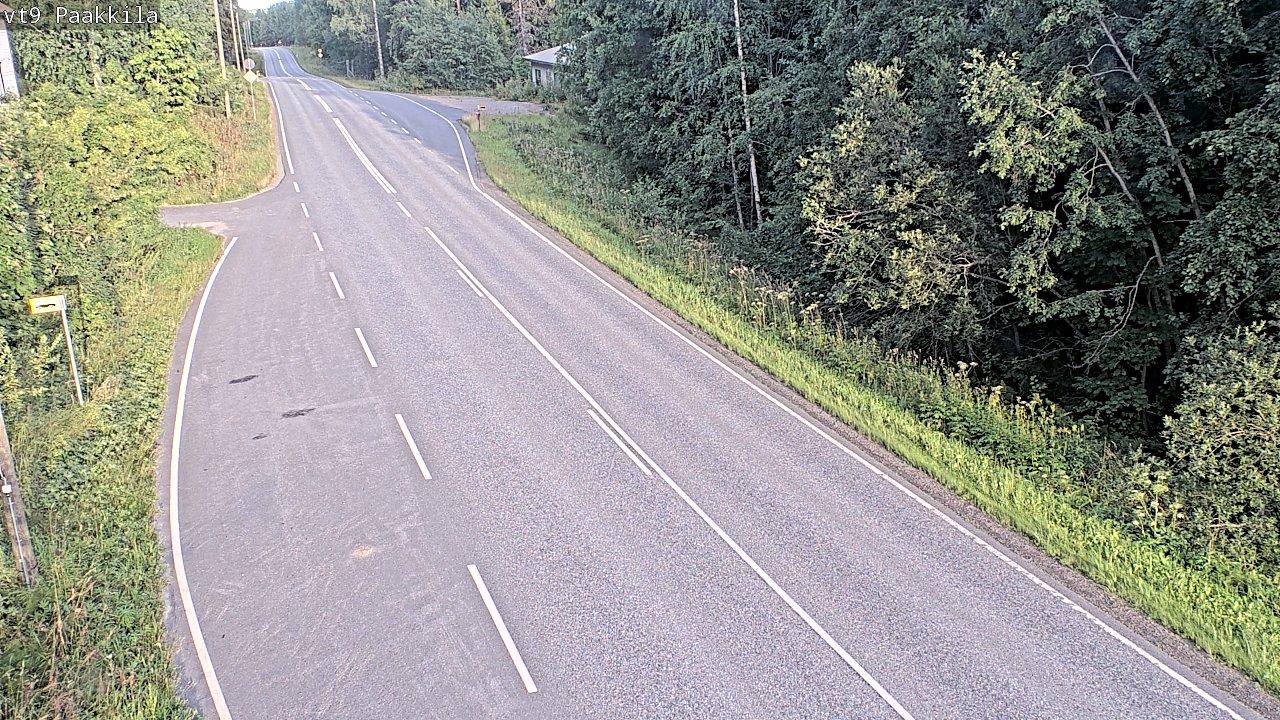 Weather Camera Image Väg 9 Tuusniemi, Paakkila, Tuusniemi, Pohjois-Savo