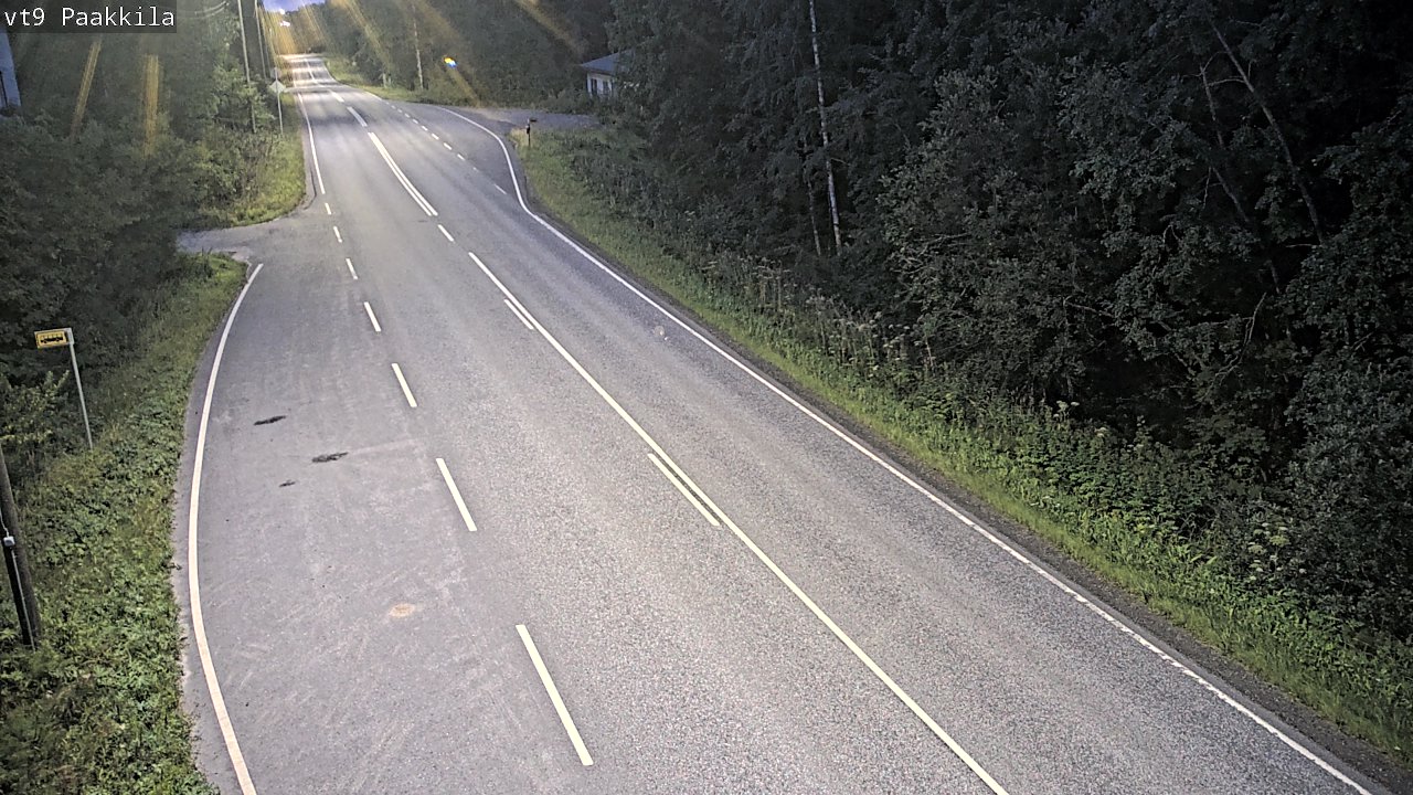 Weather Camera Image Väg 9 Tuusniemi, Paakkila, Tuusniemi, Pohjois-Savo