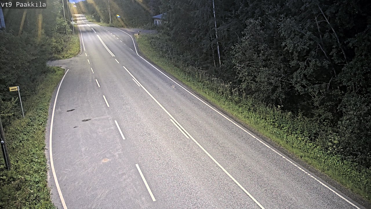 Weather Camera Image Väg 9 Tuusniemi, Paakkila, Tuusniemi, Pohjois-Savo