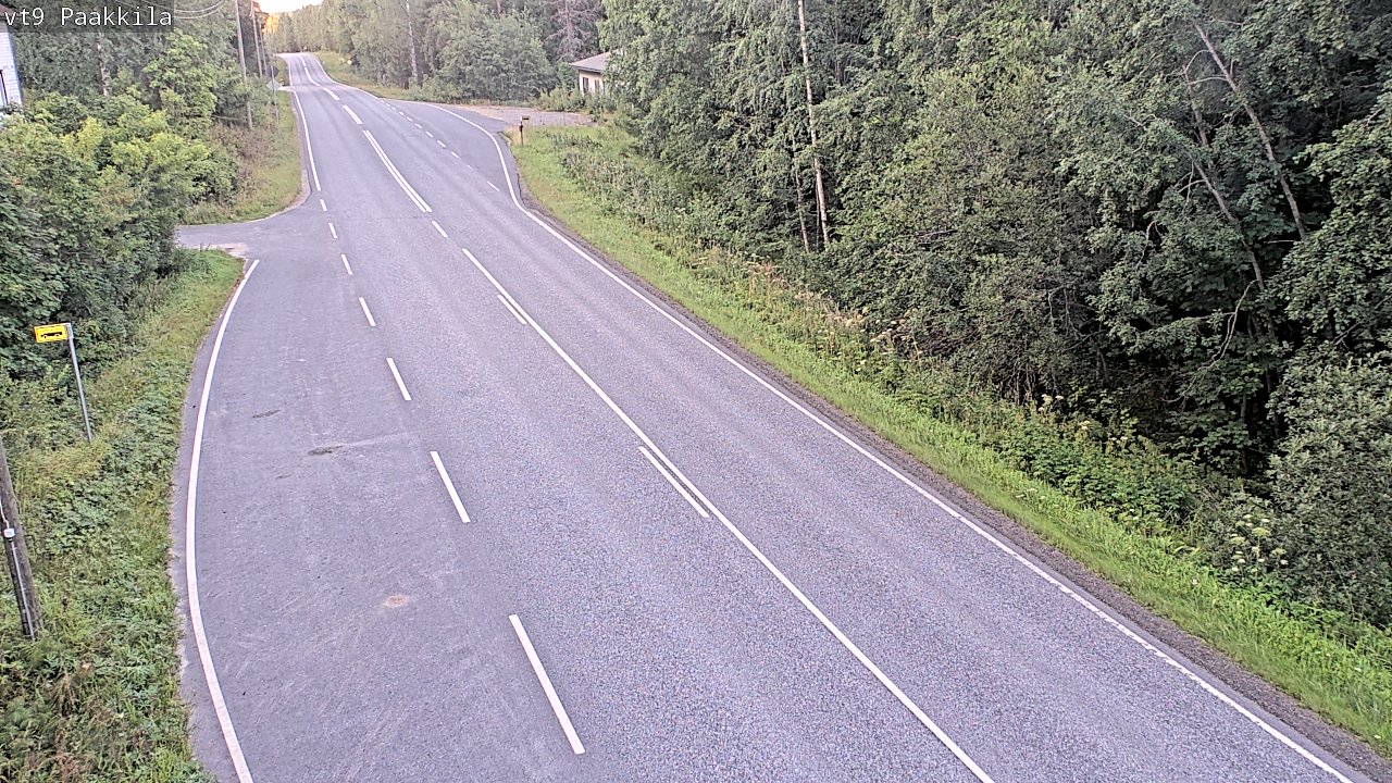 Weather Camera Image Väg 9 Tuusniemi, Paakkila, Tuusniemi, Pohjois-Savo