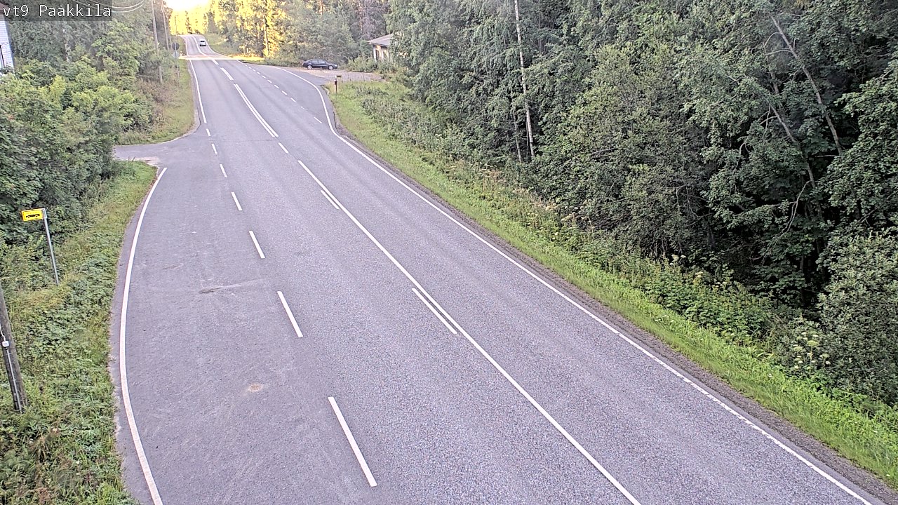 Weather Camera Image Väg 9 Tuusniemi, Paakkila, Tuusniemi, Pohjois-Savo