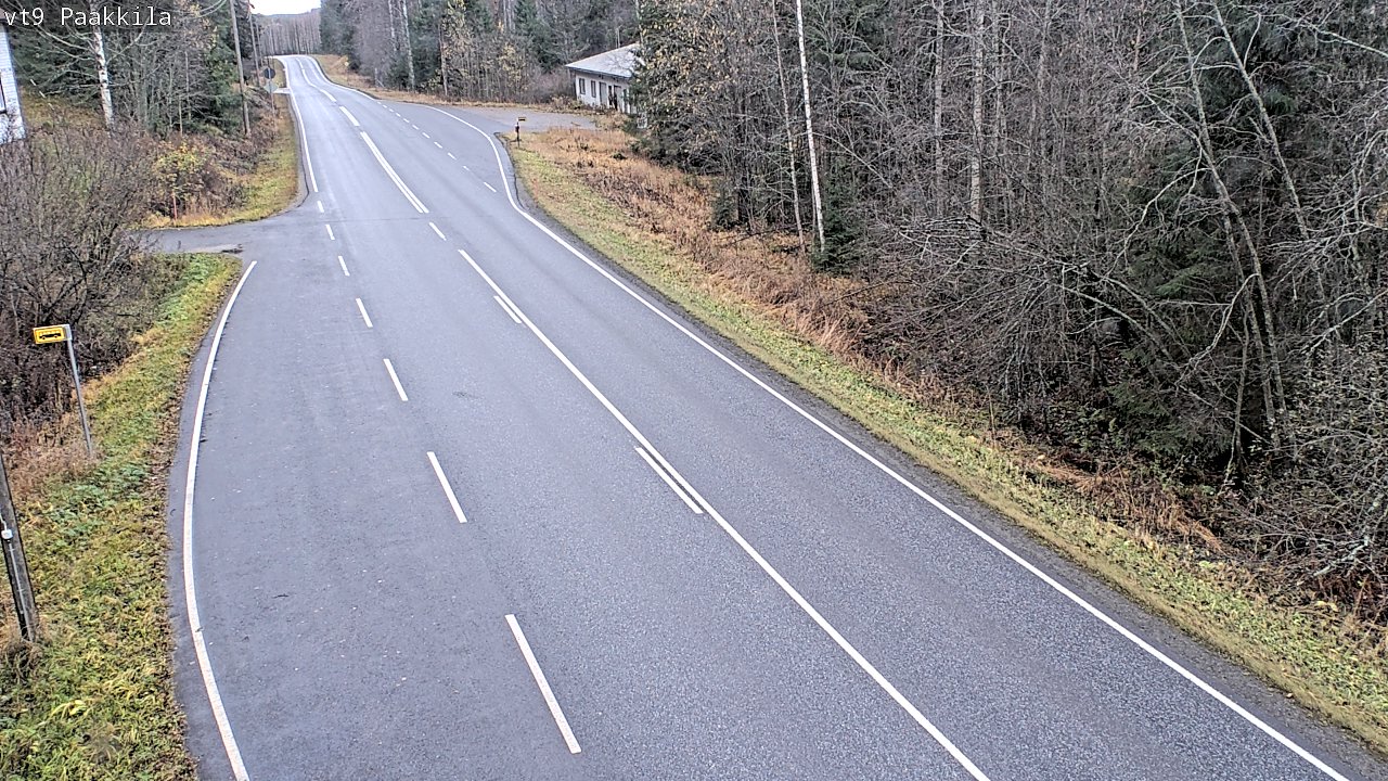 Weather Camera Image Väg 9 Tuusniemi, Paakkila, Tuusniemi, Pohjois-Savo