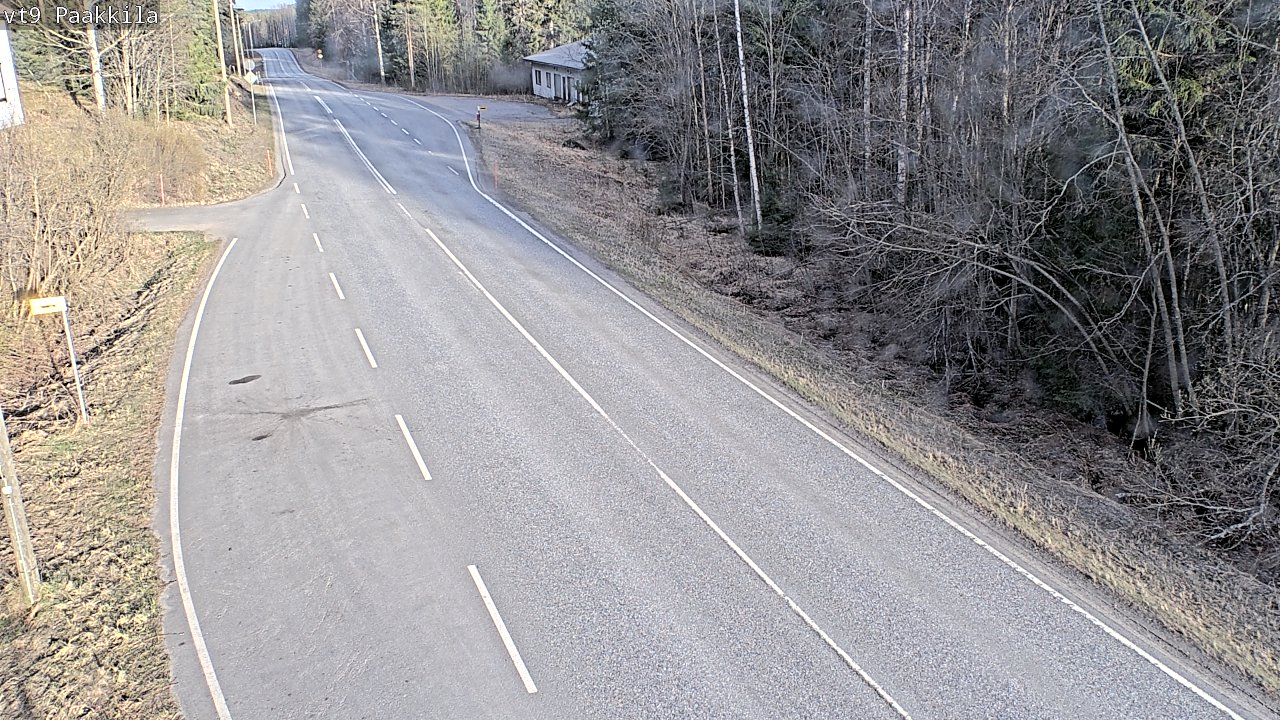 Weather Camera Image Väg 9 Tuusniemi, Paakkila, Tuusniemi, Pohjois-Savo