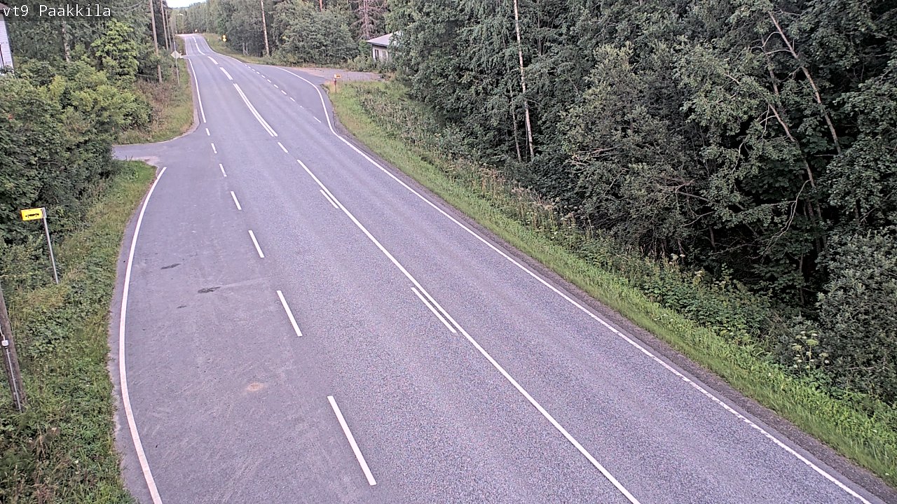 Weather Camera Image Väg 9 Tuusniemi, Paakkila, Tuusniemi, Pohjois-Savo