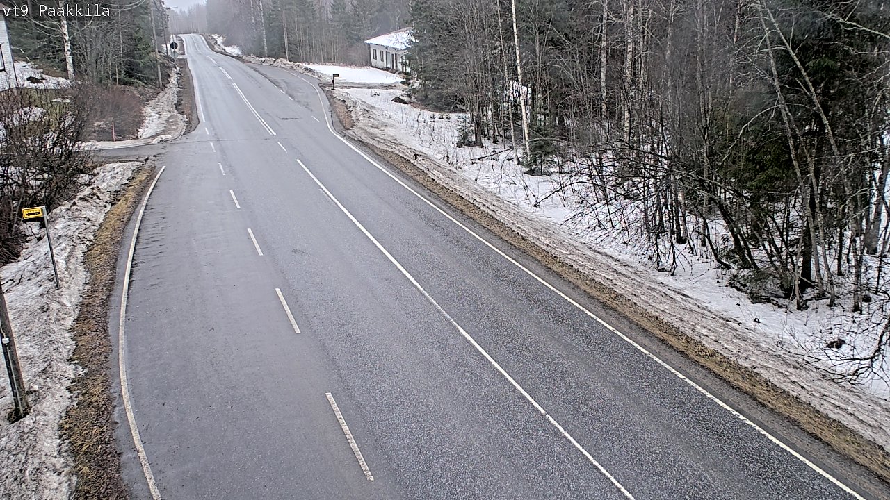 Weather Camera Image Väg 9 Tuusniemi, Paakkila, Tuusniemi, Pohjois-Savo