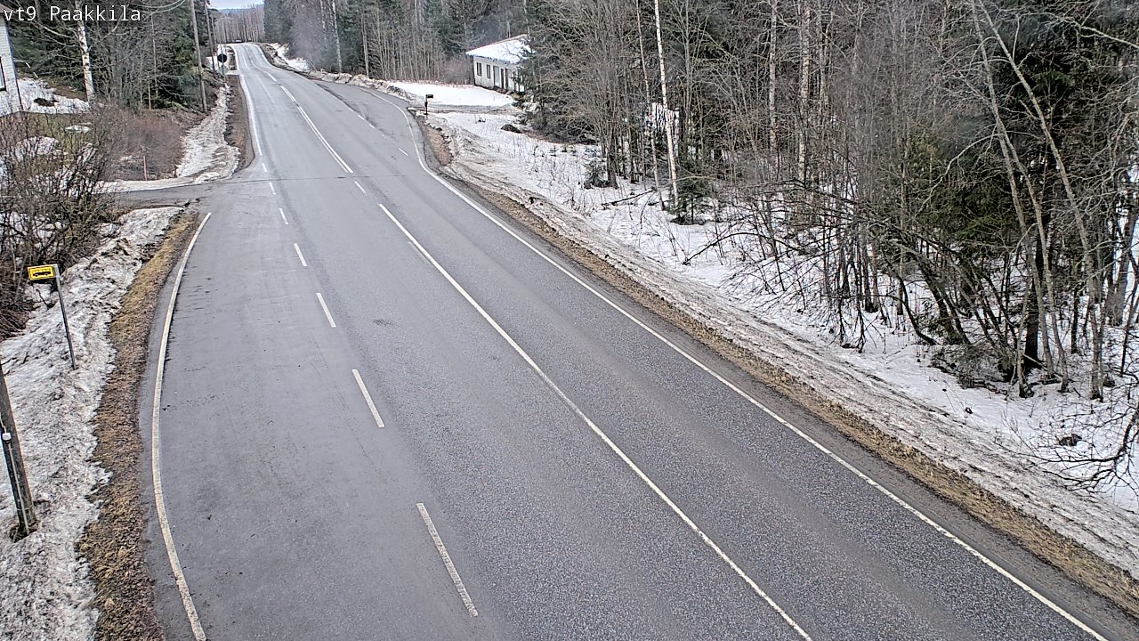 Weather Camera Image Väg 9 Tuusniemi, Paakkila, Tuusniemi, Pohjois-Savo