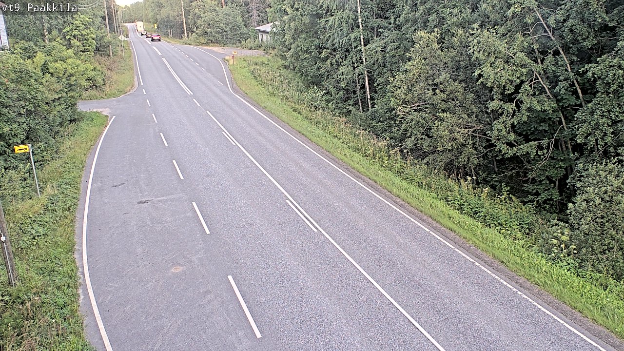 Weather Camera Image Väg 9 Tuusniemi, Paakkila, Tuusniemi, Pohjois-Savo
