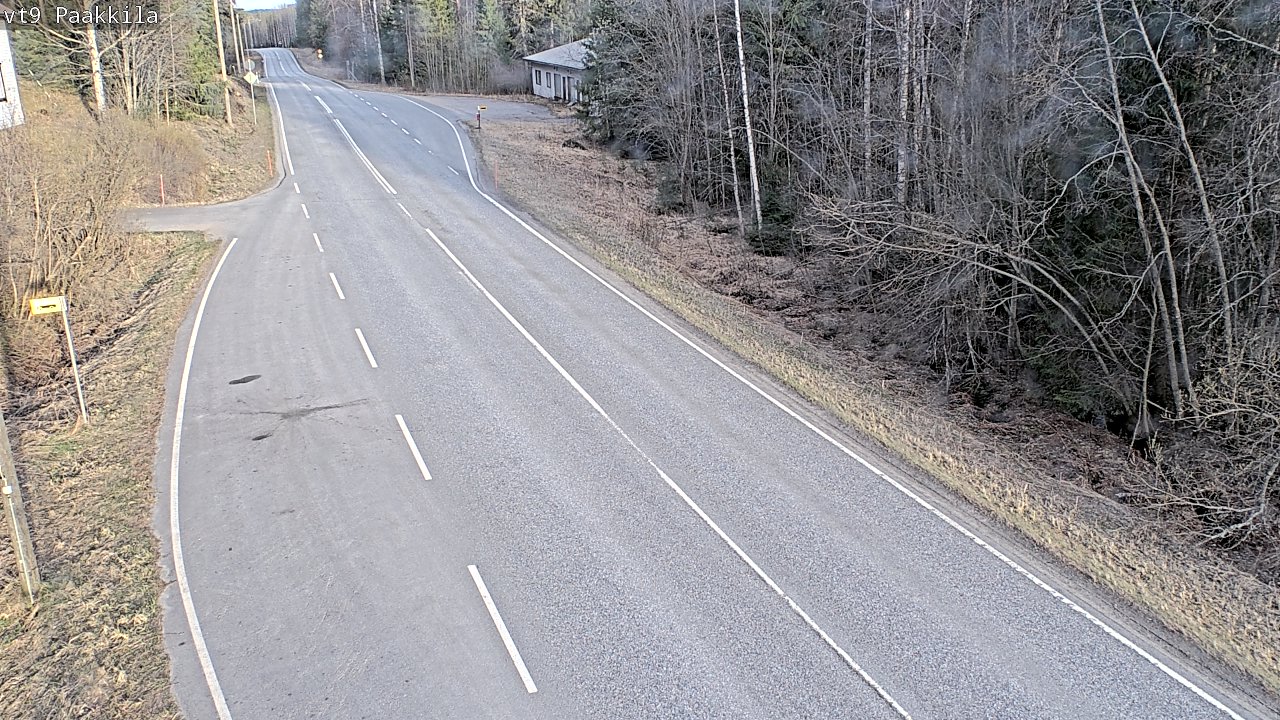 Weather Camera Image Väg 9 Tuusniemi, Paakkila, Tuusniemi, Pohjois-Savo