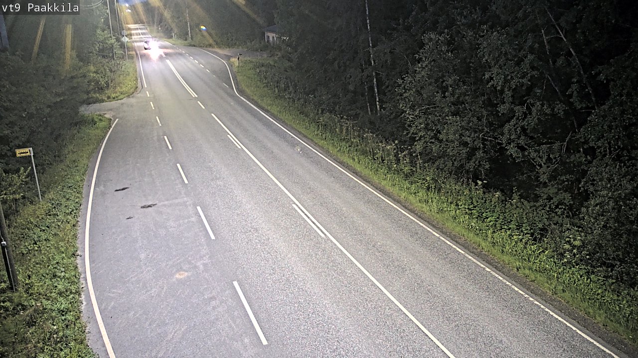 Weather Camera Image Väg 9 Tuusniemi, Paakkila, Tuusniemi, Pohjois-Savo