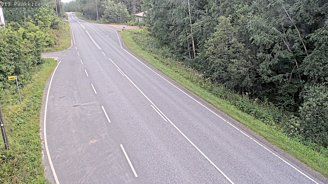Weather Camera Image Väg 9 Tuusniemi, Paakkila, Tuusniemi, Pohjois-Savo