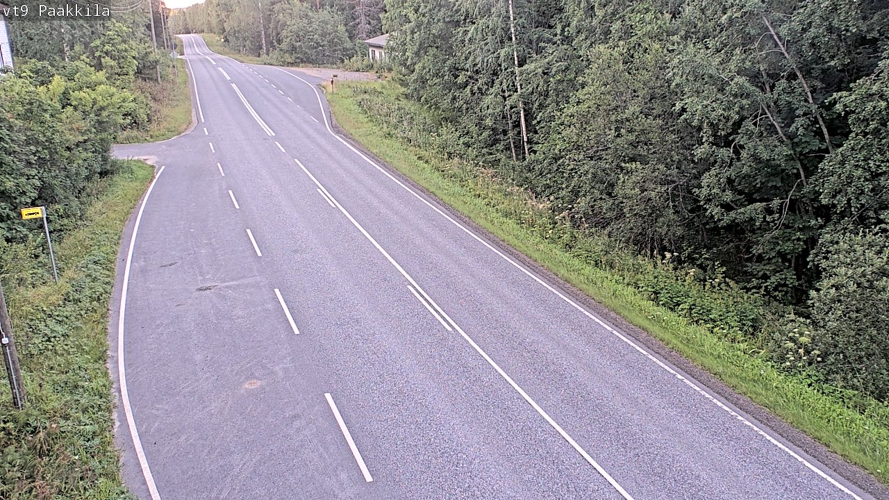 Weather Camera Image Väg 9 Tuusniemi, Paakkila, Tuusniemi, Pohjois-Savo