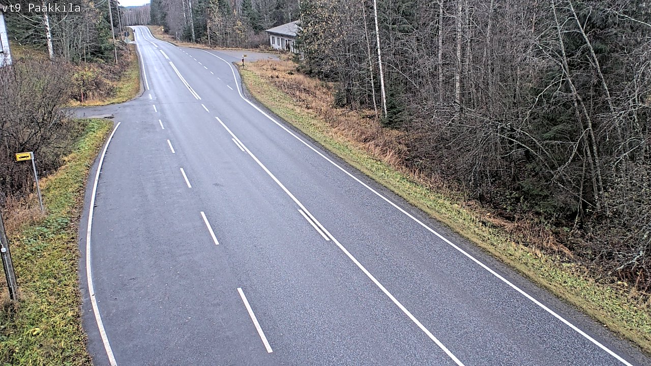 Weather Camera Image Väg 9 Tuusniemi, Paakkila, Tuusniemi, Pohjois-Savo
