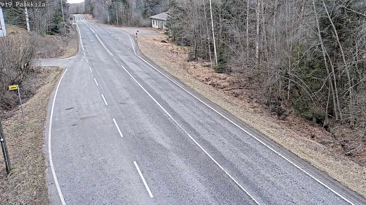 Weather Camera Image Väg 9 Tuusniemi, Paakkila, Tuusniemi, Pohjois-Savo