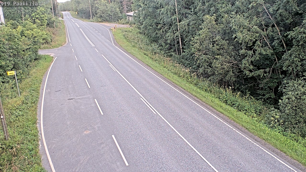 Weather Camera Image Väg 9 Tuusniemi, Paakkila, Tuusniemi, Pohjois-Savo