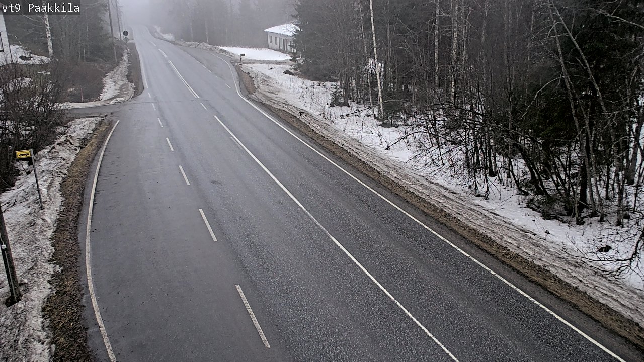 Weather Camera Image Väg 9 Tuusniemi, Paakkila, Tuusniemi, Pohjois-Savo