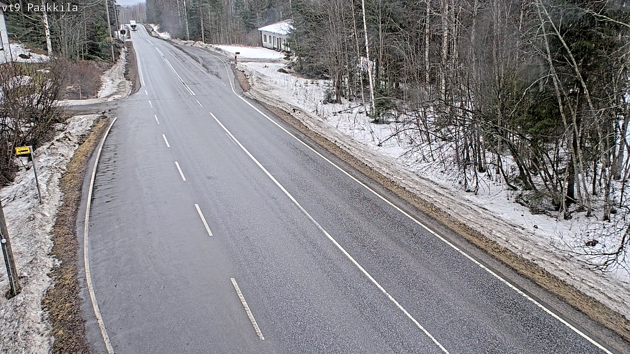 Weather Camera Image Väg 9 Tuusniemi, Paakkila, Tuusniemi, Pohjois-Savo