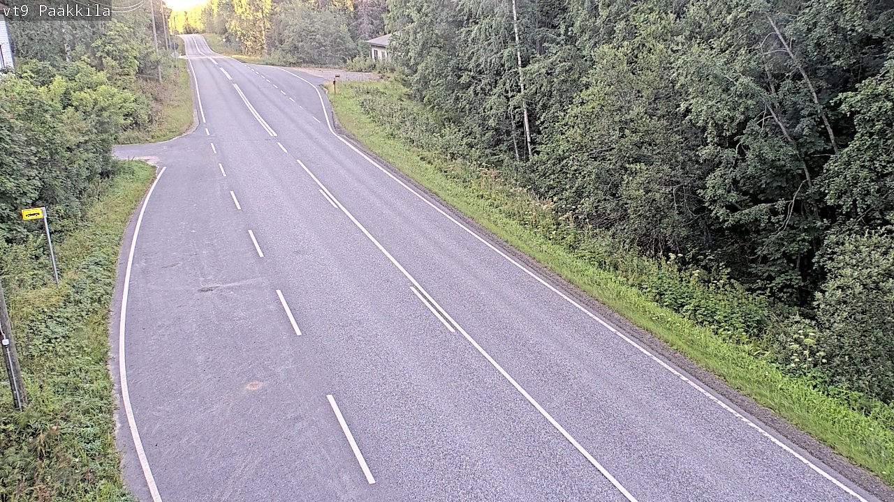 Weather Camera Image Väg 9 Tuusniemi, Paakkila, Tuusniemi, Pohjois-Savo