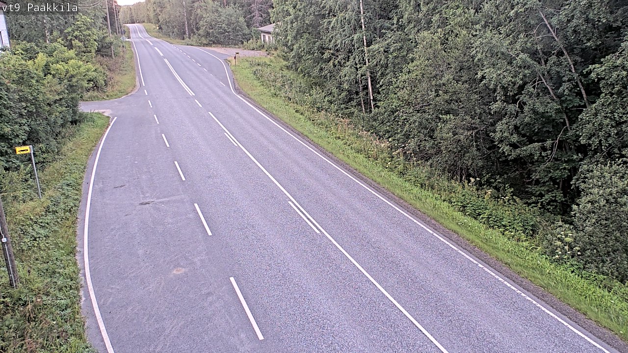 Weather Camera Image Väg 9 Tuusniemi, Paakkila, Tuusniemi, Pohjois-Savo
