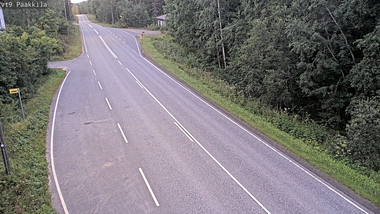 Weather Camera Image Väg 9 Tuusniemi, Paakkila, Tuusniemi, Pohjois-Savo