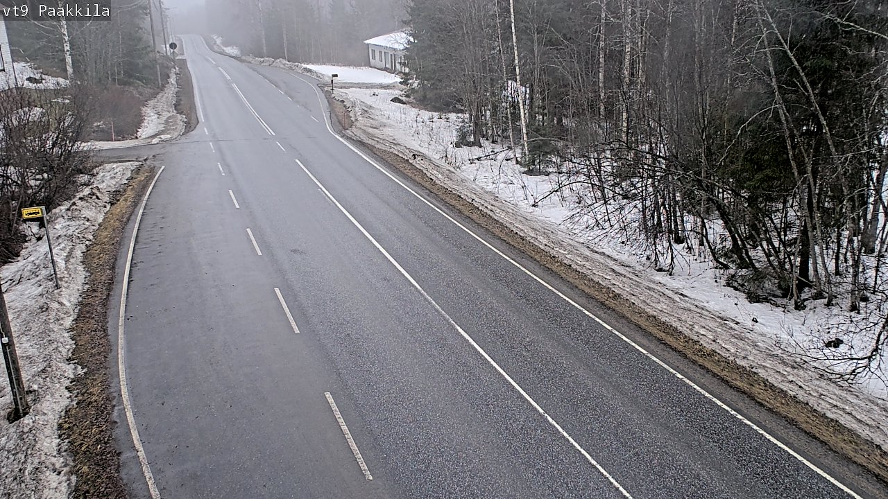 Weather Camera Image Väg 9 Tuusniemi, Paakkila, Tuusniemi, Pohjois-Savo