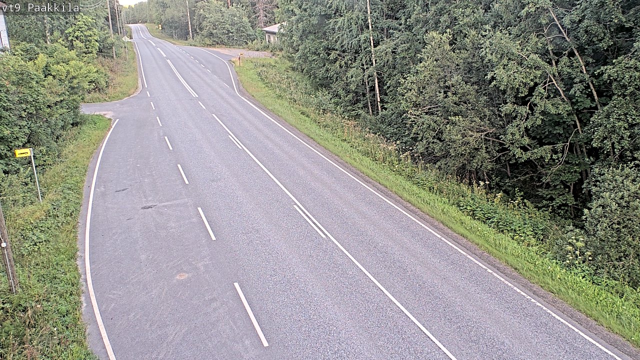 Weather Camera Image Väg 9 Tuusniemi, Paakkila, Tuusniemi, Pohjois-Savo