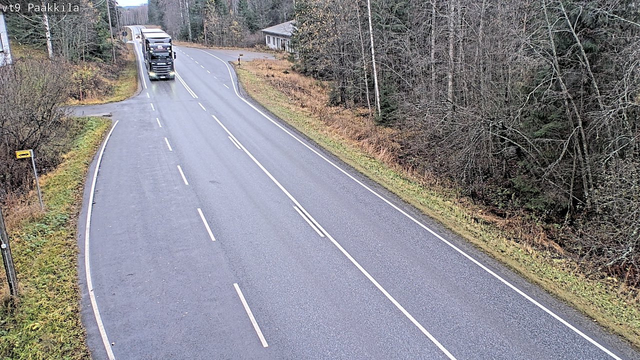 Weather Camera Image Väg 9 Tuusniemi, Paakkila, Tuusniemi, Pohjois-Savo