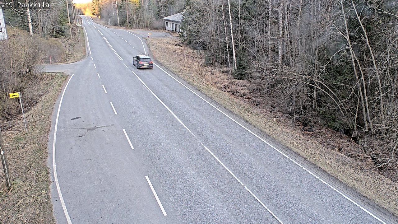 Weather Camera Image Väg 9 Tuusniemi, Paakkila, Tuusniemi, Pohjois-Savo