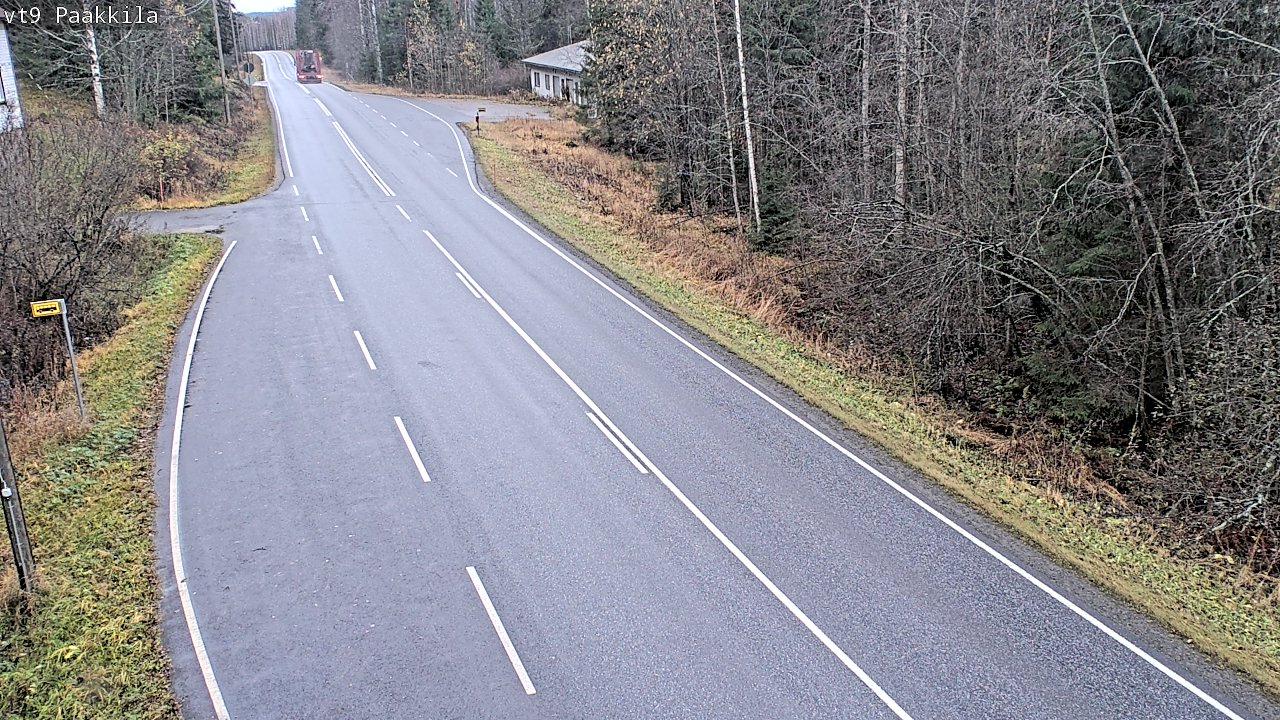 Weather Camera Image Väg 9 Tuusniemi, Paakkila, Tuusniemi, Pohjois-Savo