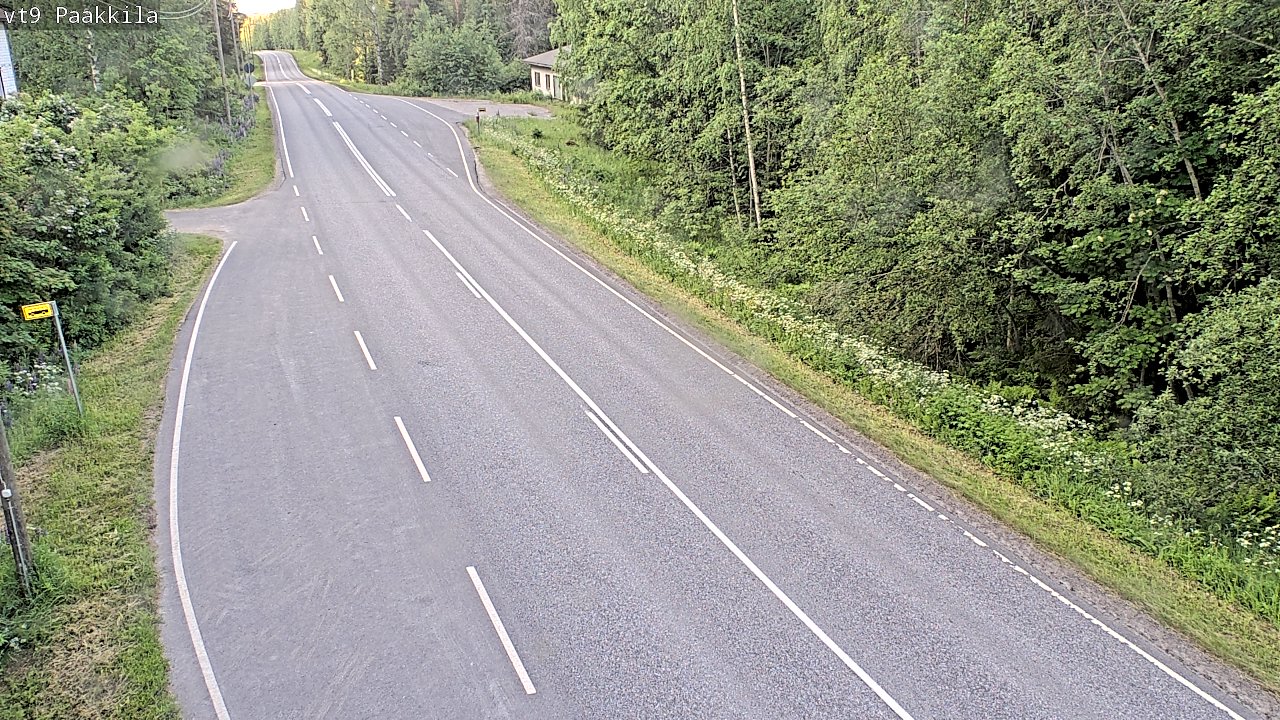 Weather Camera Image Väg 9 Tuusniemi, Paakkila, Tuusniemi, Pohjois-Savo