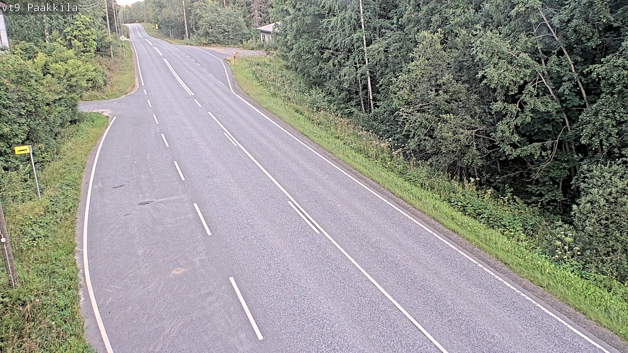 Weather Camera Image Väg 9 Tuusniemi, Paakkila, Tuusniemi, Pohjois-Savo