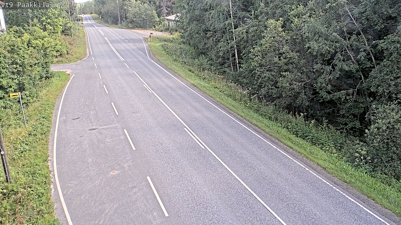 Weather Camera Image Väg 9 Tuusniemi, Paakkila, Tuusniemi, Pohjois-Savo
